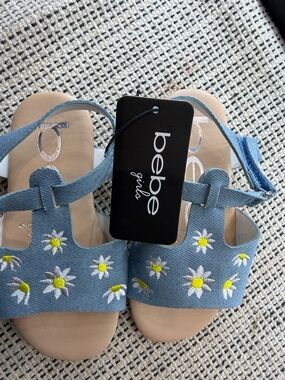 Blue Bebe  Embroidered Sandals
